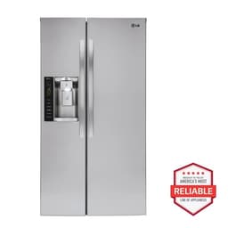 LG 36" Wide Side-By-Side Refrigerator - Stainless Steel, 26 cu. ft. | Fridge.com