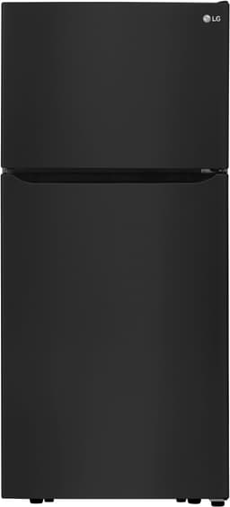 LG LTCS20020B 20 Cu. Ft. Black Top Freezer Refrigerator | Fridge.com