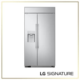 LG Signature Smart Side-By-Side Built-In Refrigerator With Ice & Water Dispenser, Stainless Steel, 26 cu. ft. | Fridge.com