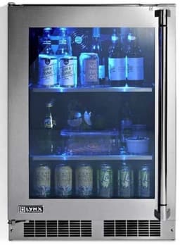 Lynx 24 Inch Built In Undercounter Counter Depth Compact All-Refrigerator LN24REFG | Fridge.com