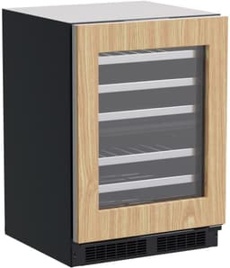 23.88" 40 Bottle Dual Zone Built-In Wine Refrigerator With Panel Ready Frame Glass Door | Fridge.com