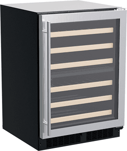 23.88'' 40 Bottle Dual Zone Built-In Wine Refrigerator With Glass Door | Fridge.com