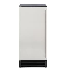 Maxx Ice Premium Indoor Self-Contained Ice Machine, 15"W, 65 lbs, Energy Star, In Stainless Steel | Fridge.com