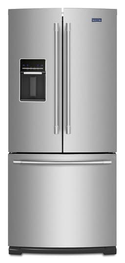 Maytag 30 In. Wide French Door Refrigerator W/ Exterior Water Dispenser, 20 Cu. Ft. In Fingerprint Resistant Stainless Steel | Fridge.com