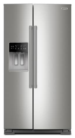 Maytag 20.55 Cu Ft, Counter Depth Side-By-Side Refrigerator, Exterior Ice And Water Dispenser In Fingerprint-Resistant Stainless Finish | Fridge.com
