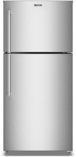 Maytag 30 In. Wide Top-Freezer Refrigerator W/ Garage Mode-, 19 Cu. Ft. In Fingerprint-Resistant Stainless Finish | Fridge.com