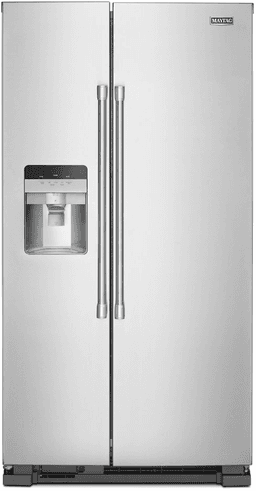 Maytag - 36 in. Wide 24.5 cu. ft. Side-By-Side Refrigerator - Fingerprint-Resistant Stainless Finish | Fridge.com