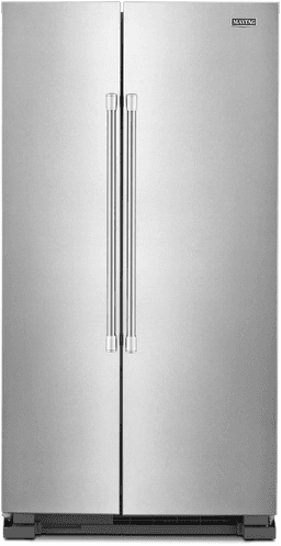 Maytag 36 In. Wide Side-By-Side Refrigerator, 25 Cu. Ft. In Fingerprint-Resistant Stainless Finish | Fridge.com