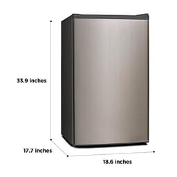 Midea WHS-121LSS1 Refrigerator, 3.3 Cubic Feet, Stainless Steel | Fridge.com