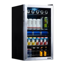 NewAir 126 Can Freestanding Beverage Fridge In Stainless Steel With Adjustable Shelves | Fridge.com