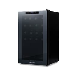 NewAir - 51-Bottle Wine Cooler With Mirrored Double-Layer Tempered Glass Door & Compressor Cooling, Digital Temperature Control - Black | Fridge.com