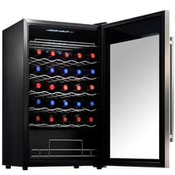 NutriChef Single Zone 19.49'' Freestanding 34 Bottle Wine Refrigerator | Fridge.com