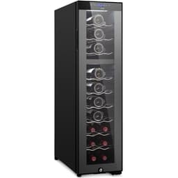 NutriChef 27 Bottle Wine Fridge | Dual Zone Wine Chiller | Adjustable Temperature 41F To 64F | Ultra Quiet Operation | Wine Cooler For Home, & Offic | Fridge.com