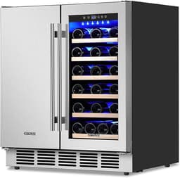 ORYMUSE 30" Stainless Steel Wine & Beverage Refrigerator - Dual Zone, Built-in/Freestanding with Upgraded Cooling - 30 Bottles & 110 Cans Capacity | Fridge.com