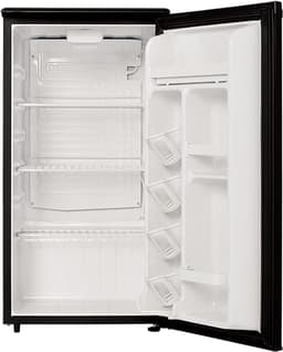 roomwell E-Star 3.3 Cu Ft Mini Fridge without Freezer - AUTO DEFROST, Reversible Single Door, Glass Shelf Refrigerator - A Space-Saving Marvel for Your Bedroom, Dorm, and Office | Fridge.com