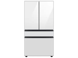 Samsung Bespoke 4-Door French Door Refrigerator (23 cu. ft.) with Beverage Center™ in White Glass(RF23BB860012AA) | Fridge.com