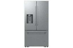 Samsung Bespoke AI 3-Door French Door Zero Clearance Fit Sphere Ice™ 29 cu. ft. in Matte Black(RF70H30GERAA) | Fridge.com