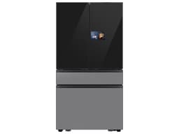 Samsung Bespoke 23 cu. ft. Counter Depth 4-Door French Door Refrigerator with AI Home & AI Vision Inside™ in Charcoal Glass / Stainless(RF90F23BECRAA) | Fridge.com