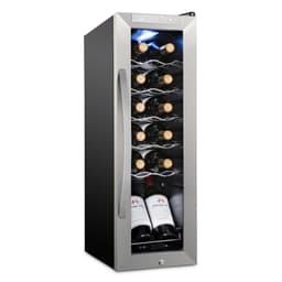 SchméCke - 12 Bottle Compressor Wine Refrigerator, Freestanding Wine Cooler With Lock - Stainless Steel | Fridge.com