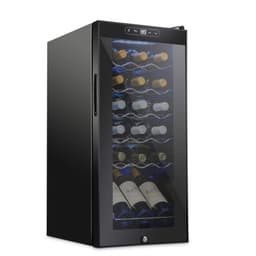 SchméCke - 18 Bottle Compressor Wine Refrigerator, Freestanding Wine Cooler With Lock - Black | Fridge.com