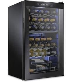 Schmck Dual Zone 19.4'' Freestanding 33 Bottle Wine Refrigerator | Fridge.com