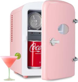 Simple Deluxe 4L/6 Can Mini Fridge With Observation Window, Portable Cooler & Warmer Freon-Free Small Refrigerator, Provide Compact Storage For Skinca | Fridge.com