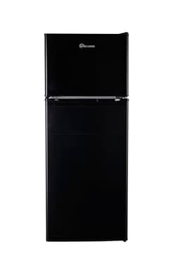SIMPLI-MAGIC 79565 4.0 Cu.Ft. Double Door Freezer, Mini Fridge for Office,Dorm, Bedroom,Adjustable Thermostat Refrigerator, Black | Fridge.com