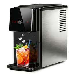 Simzlife 7 in. 40 lb. Nugget Ice Countertop Portable Ice Maker In Black Finish With Automatic Ice Dispense | Fridge.com