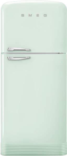 Smeg FAB50 Retro Style Refrigerator – 19.28 cu. ft. Freestanding Fridge-Freezer, Dual Cooling, No-Frost, Adjustable Glass Shelves, Chrome Handle – Pastel Green – Made in Italy | Fridge.com