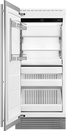 Smeg Classic Design 36" Column Freezer FZU36LX | Fridge.com