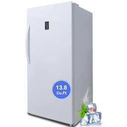 SMETA Upright Deep Freezer 13.8 Cuft, Stand Up Frost Free Standing Freezer Upright, Garage Ready Upright Freezerless Refrigerator Convertible Vertical 14 Cu Ft, White | Fridge.com