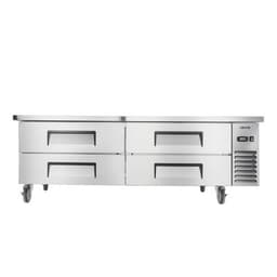 Commercial Chefbaserefrigerator Kitchenprep Worktable 72 Inch Four Drawer | Fridge.com
