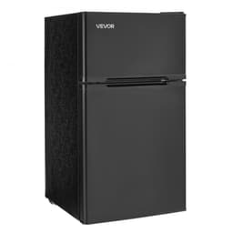 Mini Fridge With Freezer 3.2 cu.ft Two Door Compact Refrigerator Black | Fridge.com