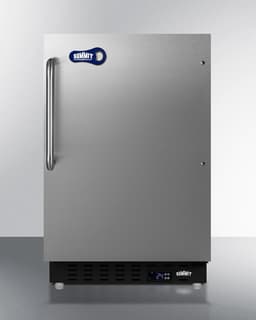 Summit Cold-Cavern 21" Freestanding/Built In Undercounter Counter Depth Compact Upright Freezer ALFZ37BSSTBFROST | Fridge.com