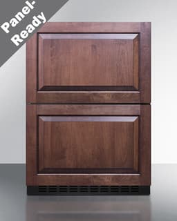 Summit 24” Two Drawer Refrigerator, 3.7 cu.ft. Capacity, ADA Compliant, Outdoor Refrigerator, Stainless Steel, Panel Ready Capable*- ADRD241PNR (*Panels not included) | Fridge.com