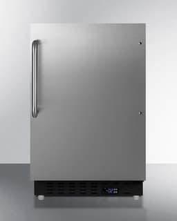 Summit Appliance 2.68 CU. FT. Manual DEFROST MINI Upright Freezer in Stainless Steel, | Fridge.com
