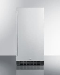 Summit 15 Inch Freestanding/Built In Undercounter Counter Depth Compact All-Refrigerator ALR15BCSS | Fridge.com