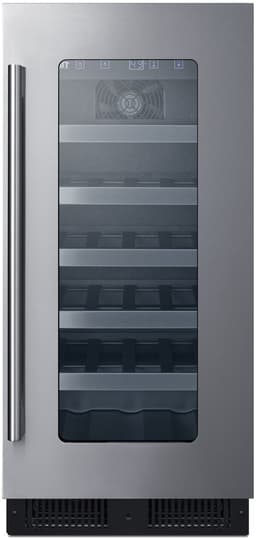 Summit Appliance Single Zone 14.75'' 23 Bottle Wine Refrigerator With Reversible Door | Fridge.com