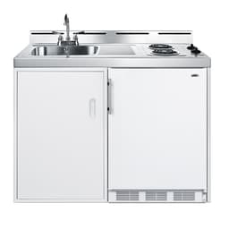Summit C48EL Kitchen All in One Combination Unit, White | Fridge.com