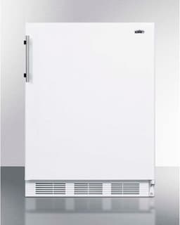 Summit 24" Refrigerator Freezer, Undercounter Fridge, 5.1 cu.ft. Capacity, ADA Compliant, ENERGYSTAR, White- CT661WADA | Fridge.com