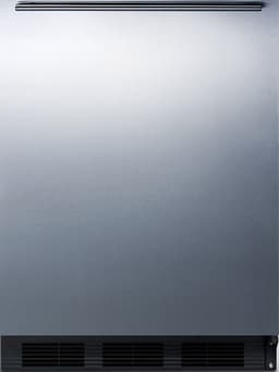 Summit 24" Refrigerator - Freezer, Peak24 Undercounter Fridge, 5.04 cu.ft. Capacity, Stainless Steel & Black- CT663BKSSHH | Fridge.com