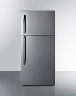 Summit 30" Refrigerator, 20.5 cu.ft Capacity Refrigerator - Freezer, ENERGYSTAR, Stainless Steel Look- CTR21PL | Fridge.com