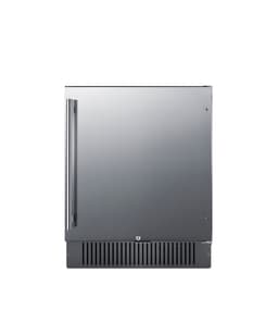 Summit 27” Refrigerator, Built-in, Outdoor Refrigerator, 4.98 cu.ft. Capacity, Stainless Steel- FF27BCSS | Fridge.com