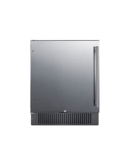 Summit 27” Refrigerator, Built-in, Outdoor Refrigerator, 4.98 cu.ft. Capacity, Stainless Steel - FF27BCSSLHD (Left Handed Door Swing) | Fridge.com