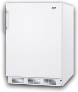 Summit 24" Refrigerator, Undercounter Fridge, 5.8 cu.ft. Capacity, ADA Compliant, ENERGYSTAR, White- FF61WADA | Fridge.com