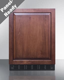Summit FF708BLSSIFADALHD 24” Wide ADA Under Counter Refrigerator 5.5 cu.ft. with Panel-Ready Door (Panel Not Included) Automatic Defrost Operation, Deluxe black interior (ADA-Panel Ready-LHD) | Fridge.com