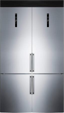 Summit 48" Bottom Refrigerator, Counter Depth Refrigerator-Freezer, French Door, Energy Star, Stainless Steel - FFBF181ES2KIT48 | Fridge.com