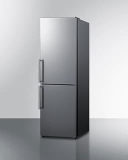 Summit Appliance FFBF235PL 24" Wide Bottom Freezer Refrigerator, Energy Star, LED Lighting, Stainless Steel (RHD) | Fridge.com