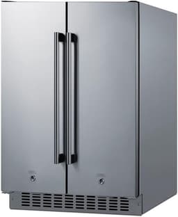Summit Appliance FFRF24SSCSS 24" Wide Built-In Refrigerator-Freezer, 3.78 cu.ft. Capacity, Open Door Alarm, Hight Temperature Alarm, Stainless Steel Exterior, Digital Thermostat, Frost-free Operation | Fridge.com