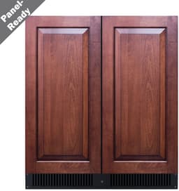 Summit 30 Inch Built In Undercounter Counter Depth French Door Refrigerator FFRF3070BPNR | Fridge.com